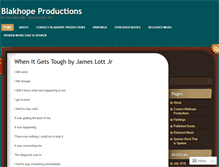 Tablet Screenshot of blakhopeproductions.com